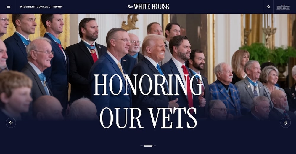 Site officiel de la Maison Blanche américaine