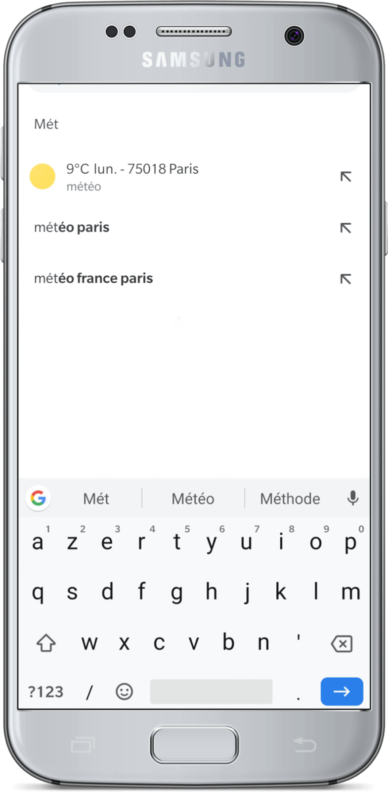 autocomplétion mobile