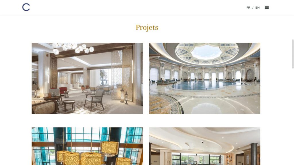 Page Secteur - Hôtellerie - Projets Xavier Cartron