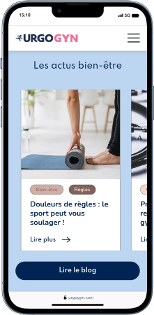 Slider d'actualités sur mobile