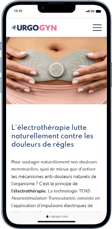 Section information sur mobile