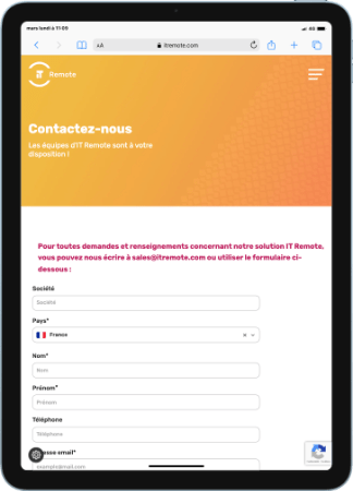 Capture Page Contact