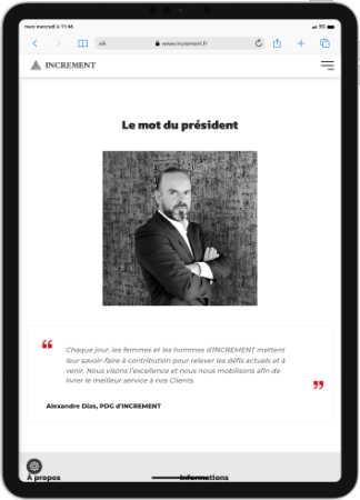 Page Qui sommes-nous Increment