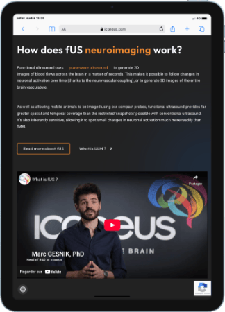 Page explicative tablette Iconeus