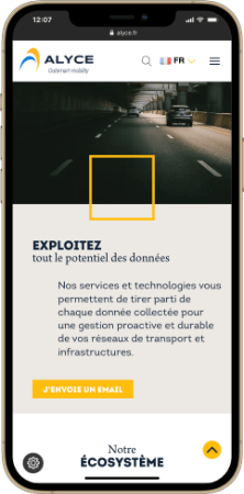Page d'information mobile