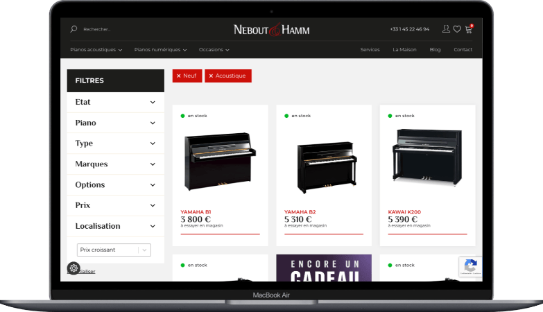 Capture Page Catalogue Nebout